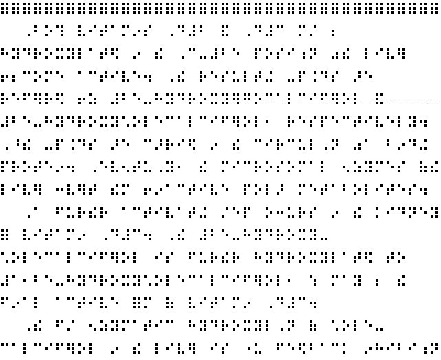 graphic of braille dots