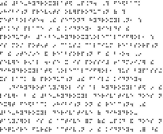 graphic of braille dots